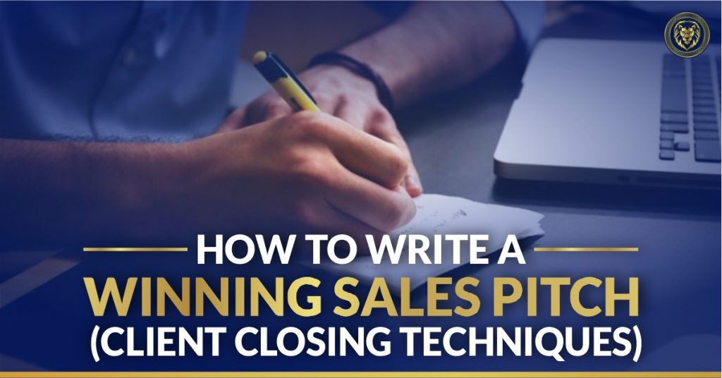 how to write a sales pitch