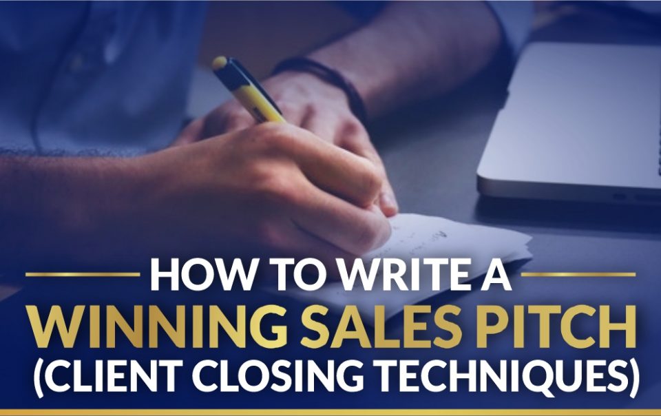 how to write a sales pitch