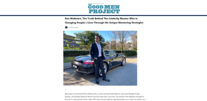Ron Malhotra, The Good Men Project,